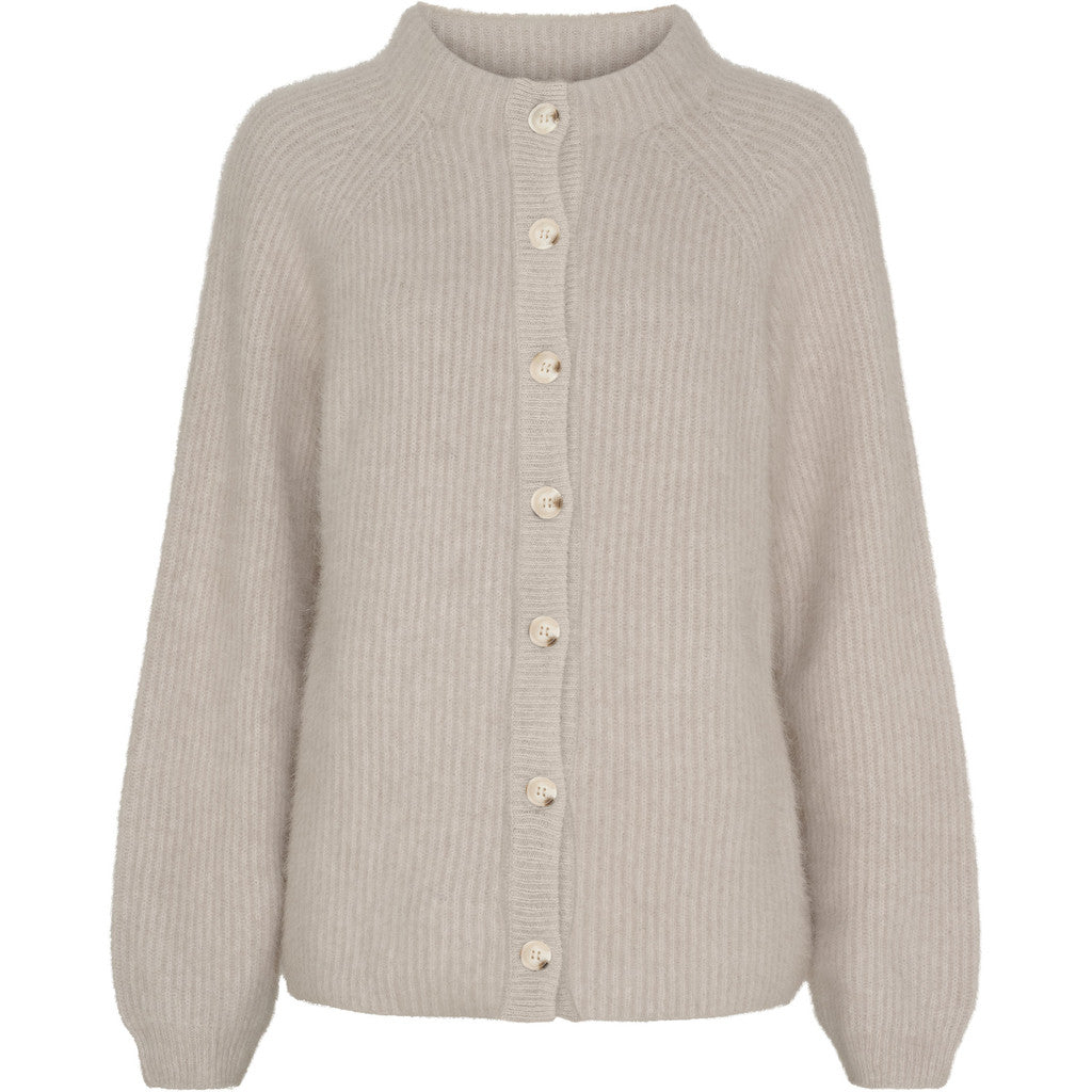 BTF Nina Raccoon -neuletakki , vaalea beige
