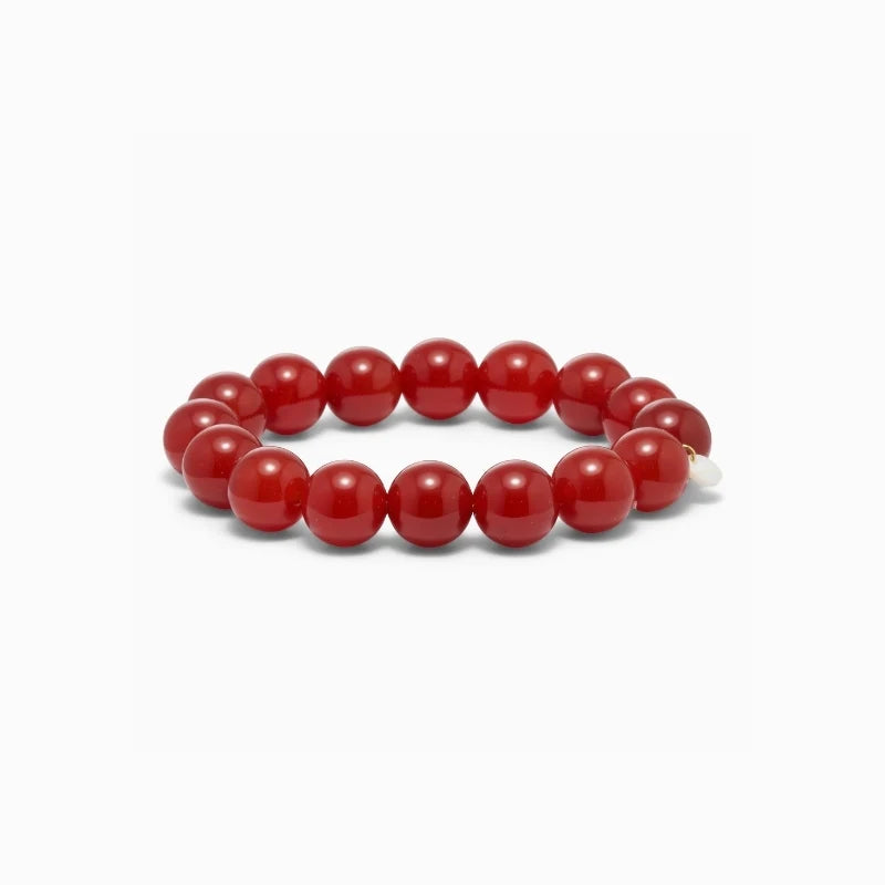 SOI Chunky Red Jade Stretch -rannekoru