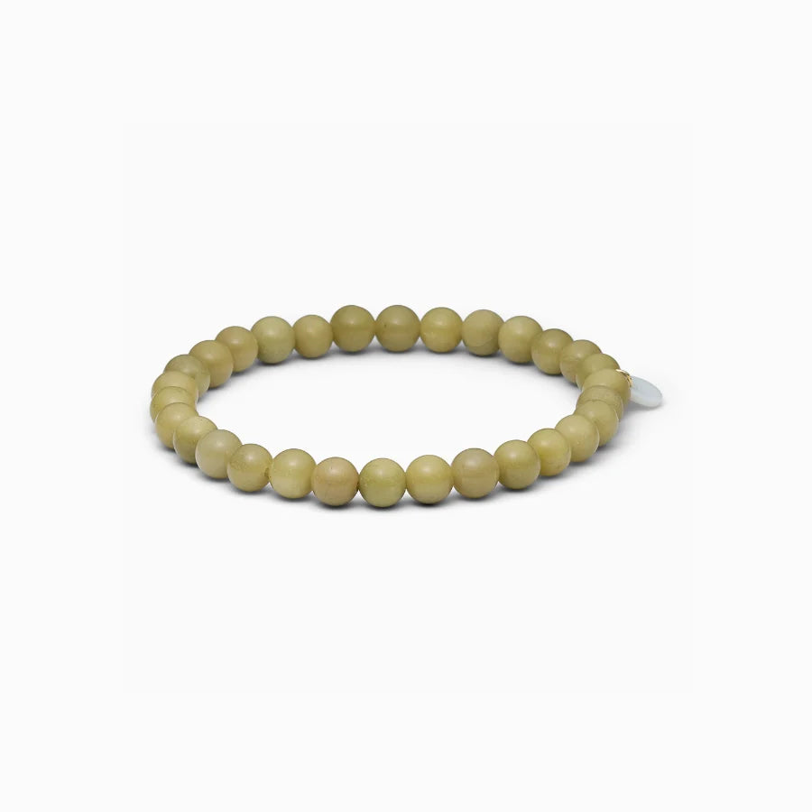 SOI Essential Green Alashan Agate Stretch -rannekoru