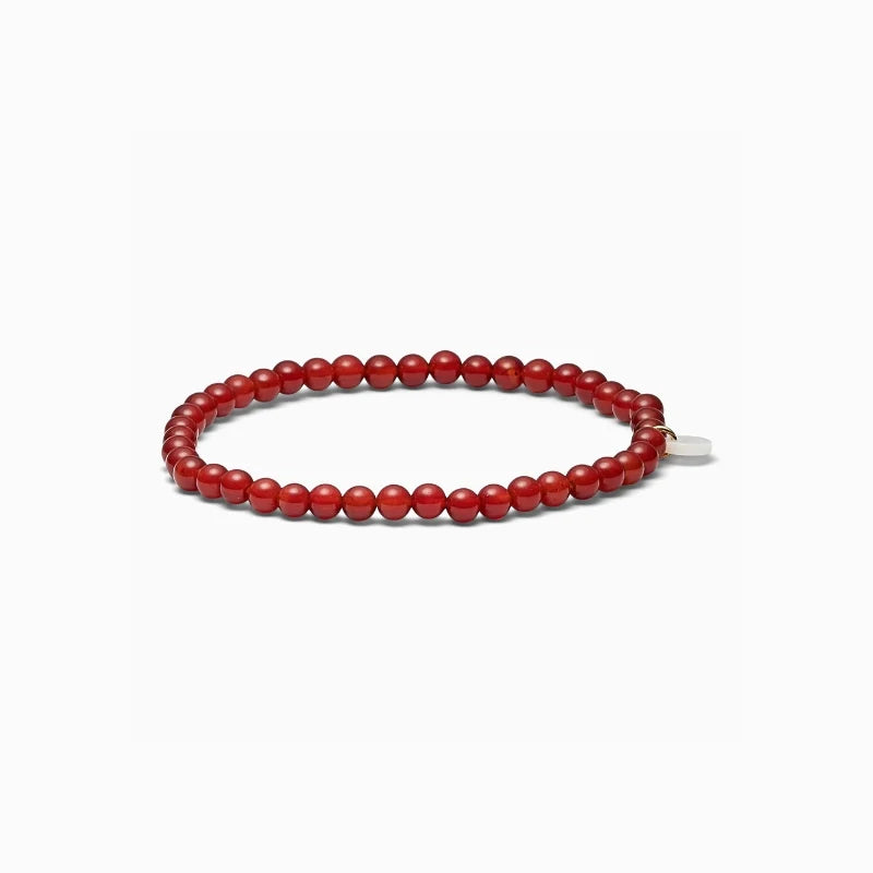 SOI Petite Red Jade Stretch Bracelet