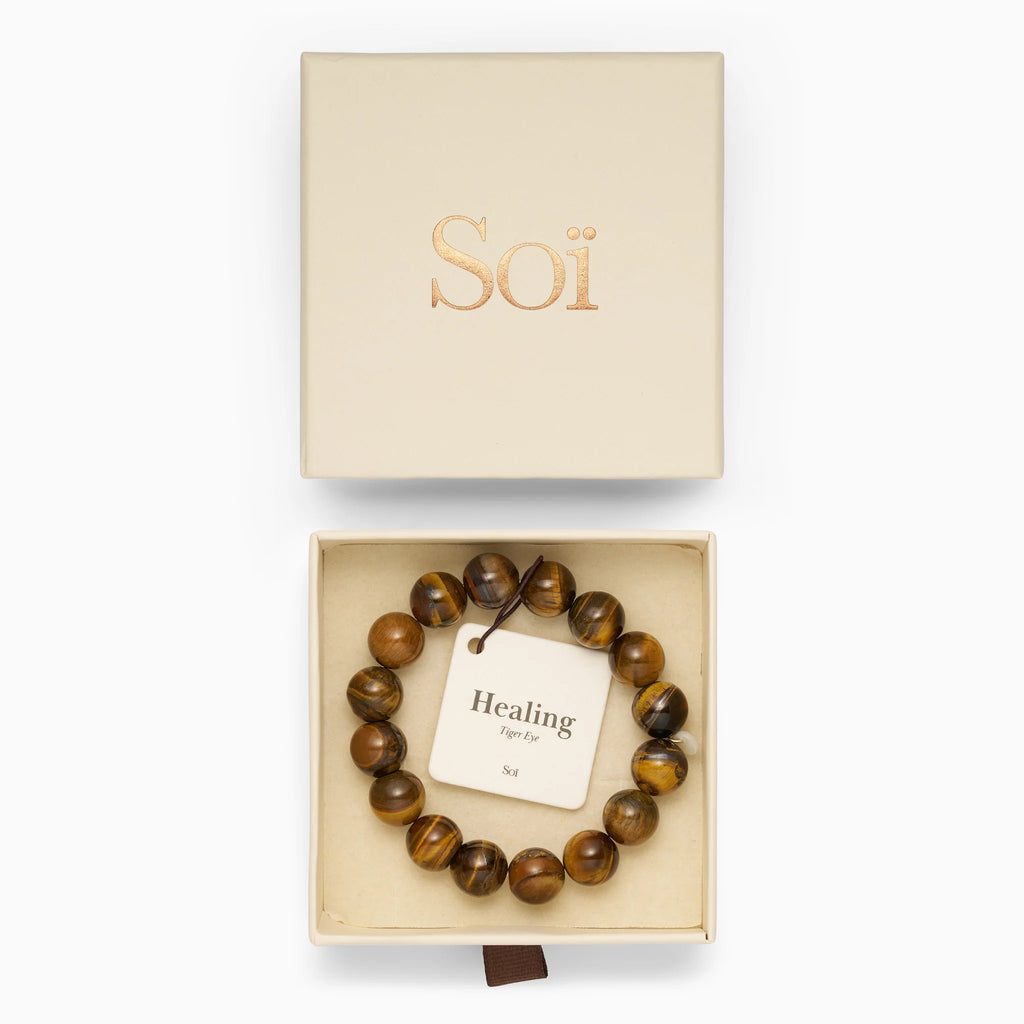 SOI Chunky Tiger Eye Stretch -rannekoru