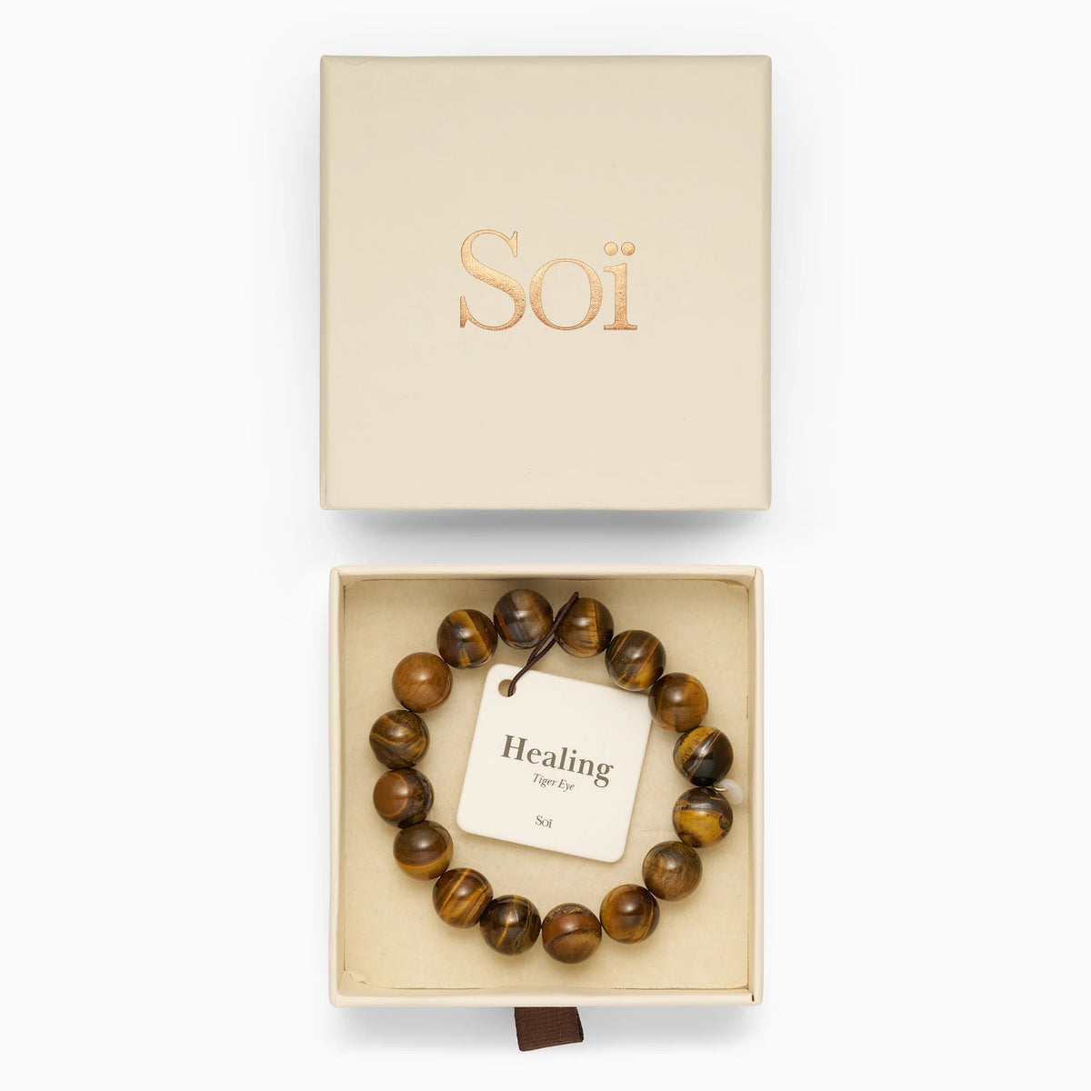 SOI Chunky Tiger Eye Stretch -rannekoru