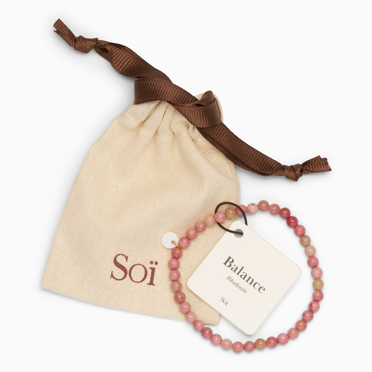 SOI Petite Rhodonite Stretch -rannekoru