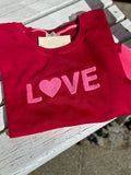 Love -collegepaita punainen