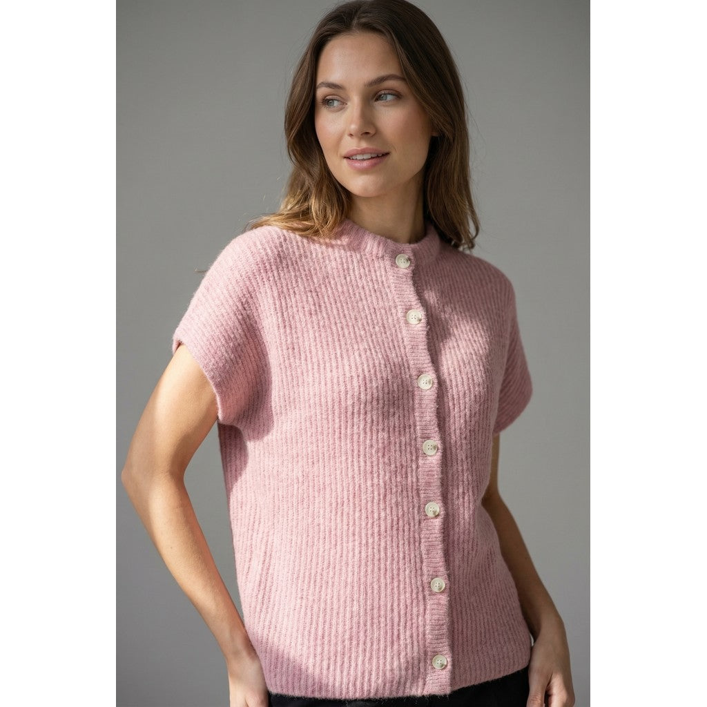BTF Eleanor raccoon-neuleliivi, roosa