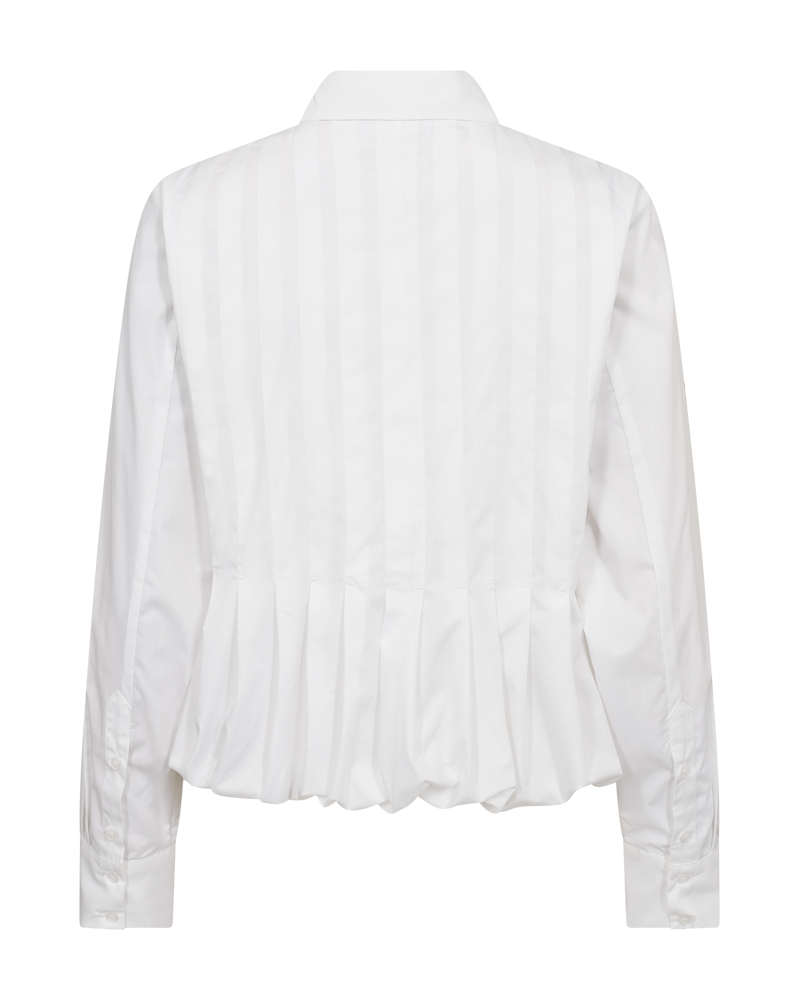 CPH MUSE PLEAT -kauluspaita, valkoinen