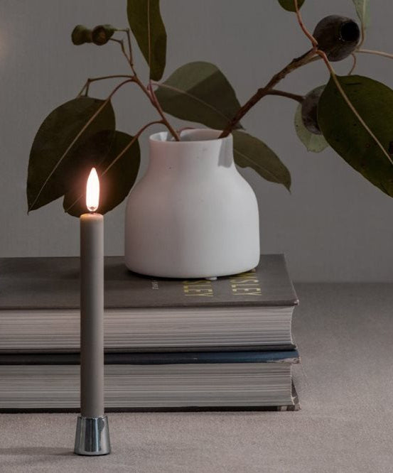 Kynttilänjalka light kromi 2 kpl